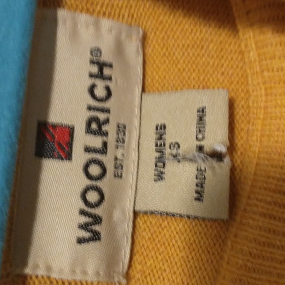 Woolrich woman's size XS long sleeve knit pullover sweaters w logo, pleats NWOT - Picture 3 of 16